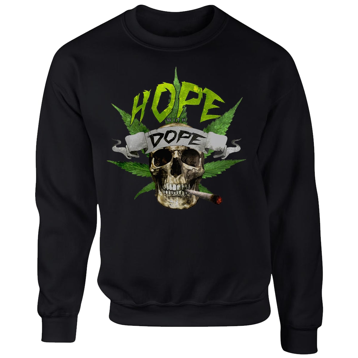 Bild von 'HOPE WITH DOPE' SWEATER [schwarz]